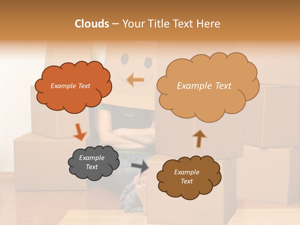 A Person Sitting On The Floor Surrounded By Boxes PowerPoint Template
