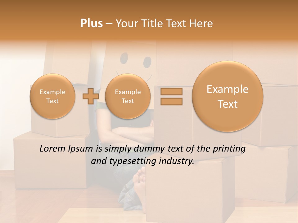 A Person Sitting On The Floor Surrounded By Boxes PowerPoint Template