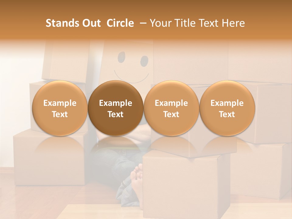A Person Sitting On The Floor Surrounded By Boxes PowerPoint Template