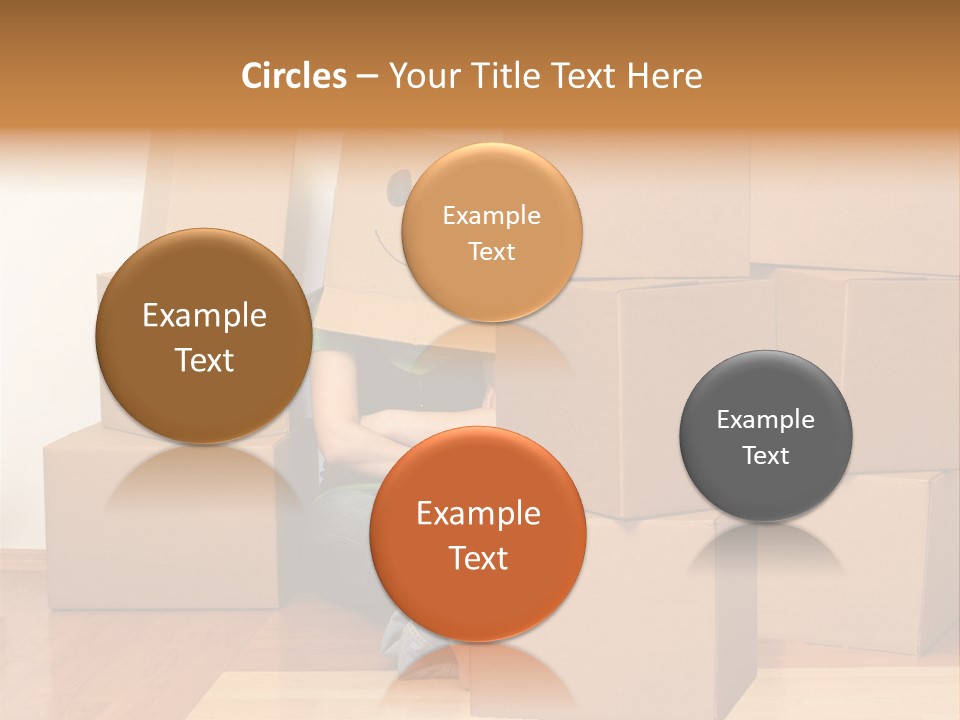 A Person Sitting On The Floor Surrounded By Boxes PowerPoint Template