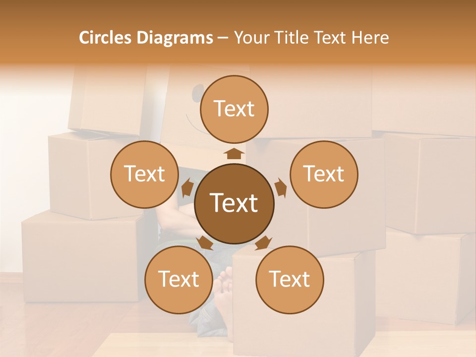 A Person Sitting On The Floor Surrounded By Boxes PowerPoint Template