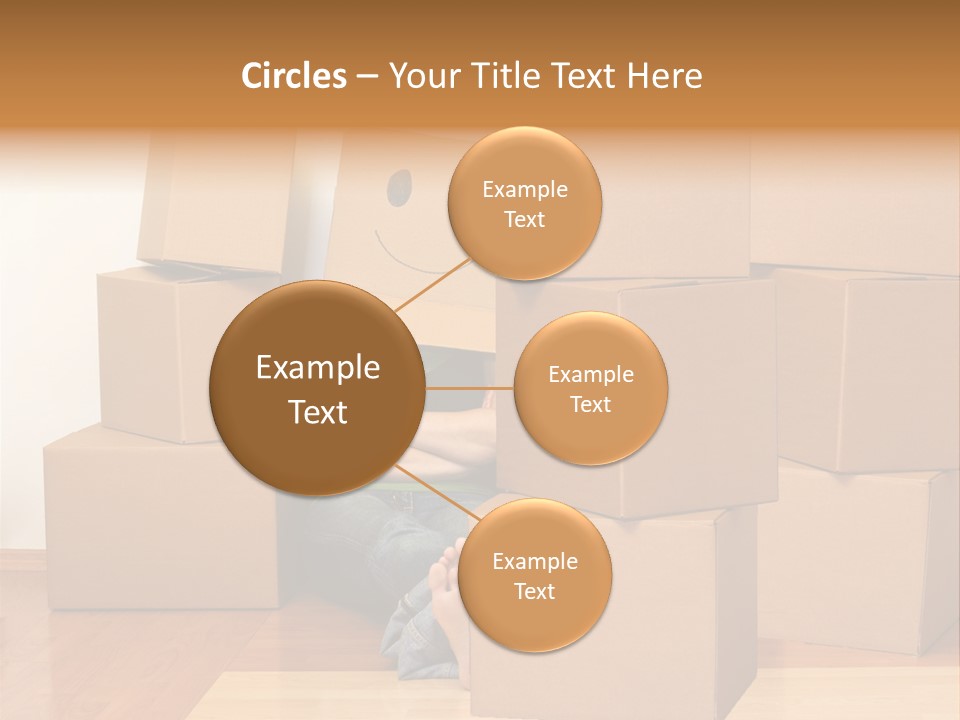 A Person Sitting On The Floor Surrounded By Boxes PowerPoint Template