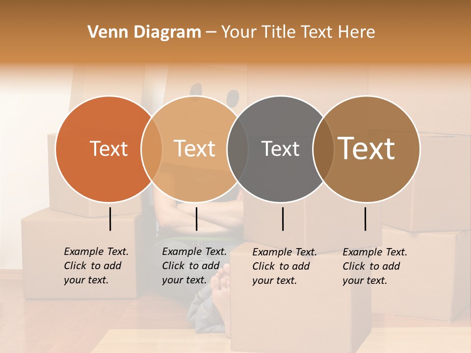 A Person Sitting On The Floor Surrounded By Boxes PowerPoint Template
