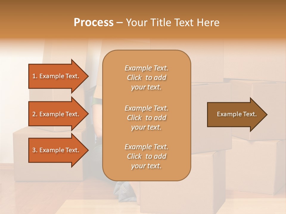 A Person Sitting On The Floor Surrounded By Boxes PowerPoint Template
