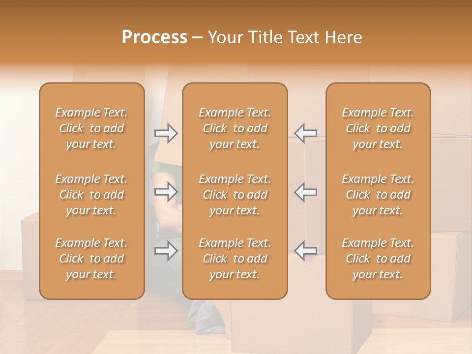 A Person Sitting On The Floor Surrounded By Boxes PowerPoint Template
