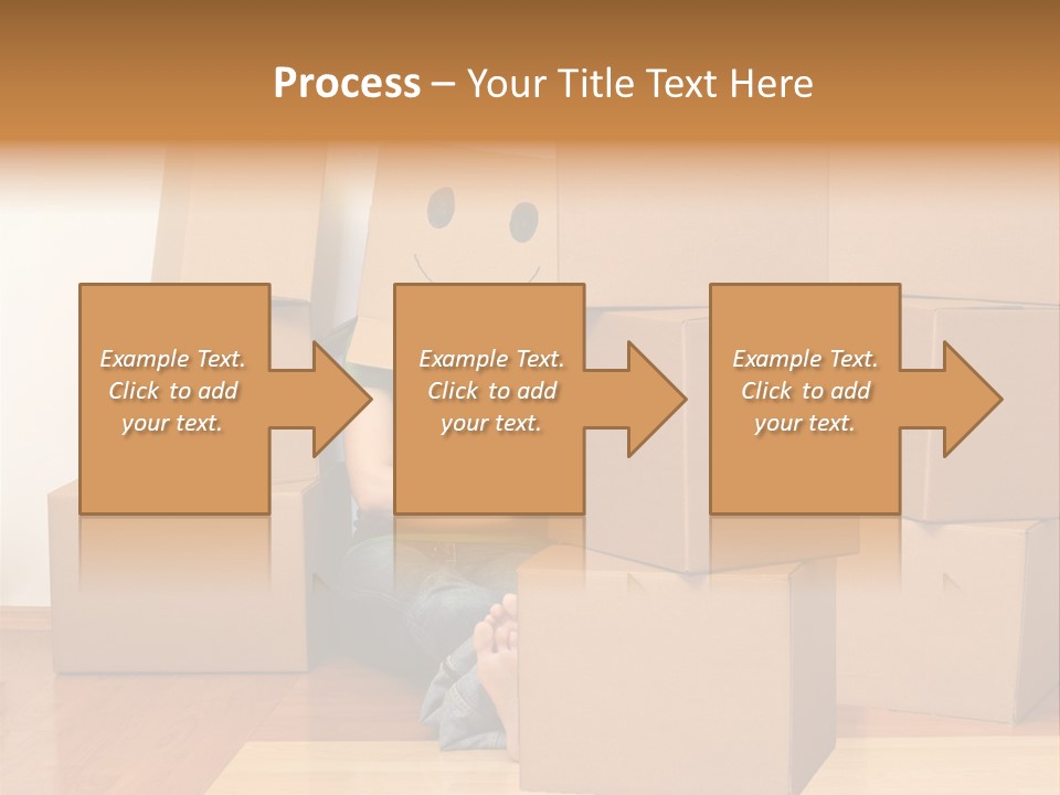 A Person Sitting On The Floor Surrounded By Boxes PowerPoint Template