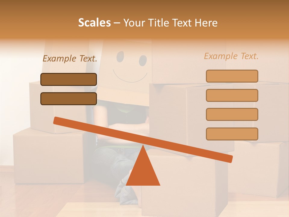 A Person Sitting On The Floor Surrounded By Boxes PowerPoint Template