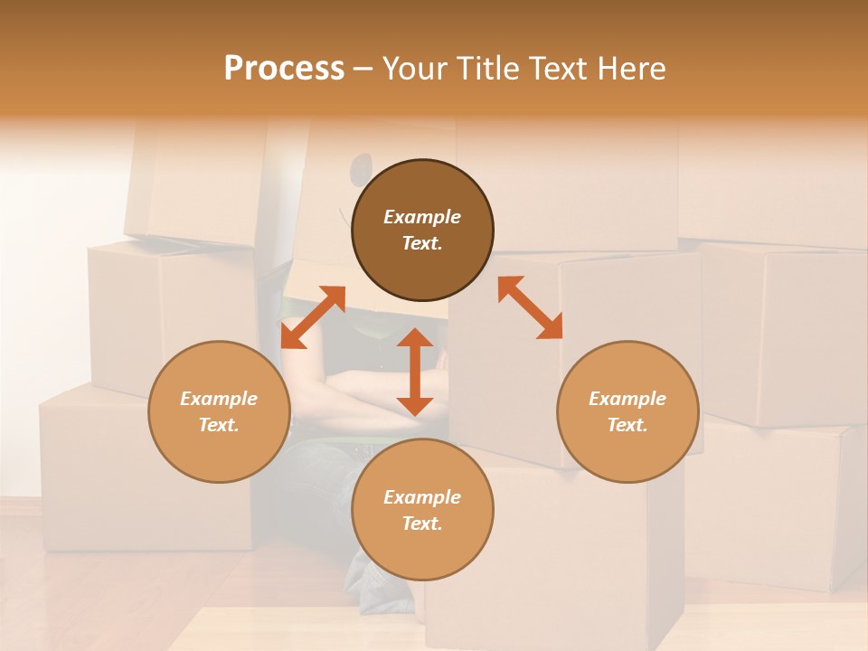 A Person Sitting On The Floor Surrounded By Boxes PowerPoint Template
