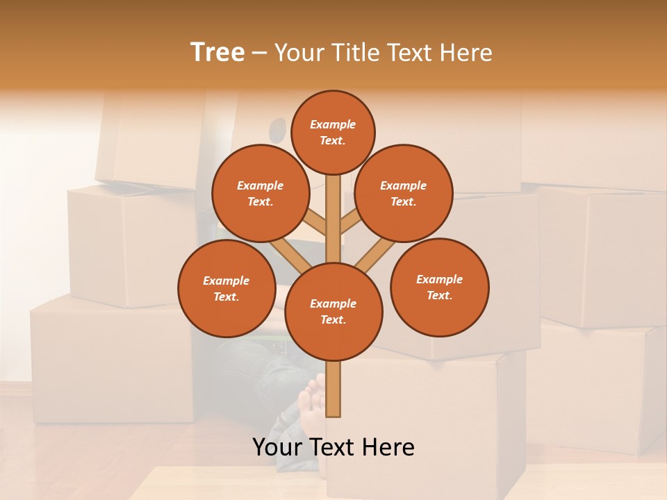 A Person Sitting On The Floor Surrounded By Boxes PowerPoint Template