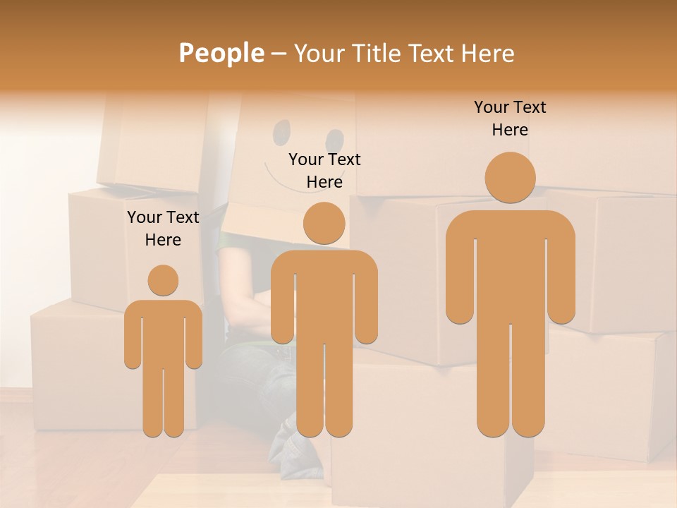 A Person Sitting On The Floor Surrounded By Boxes PowerPoint Template