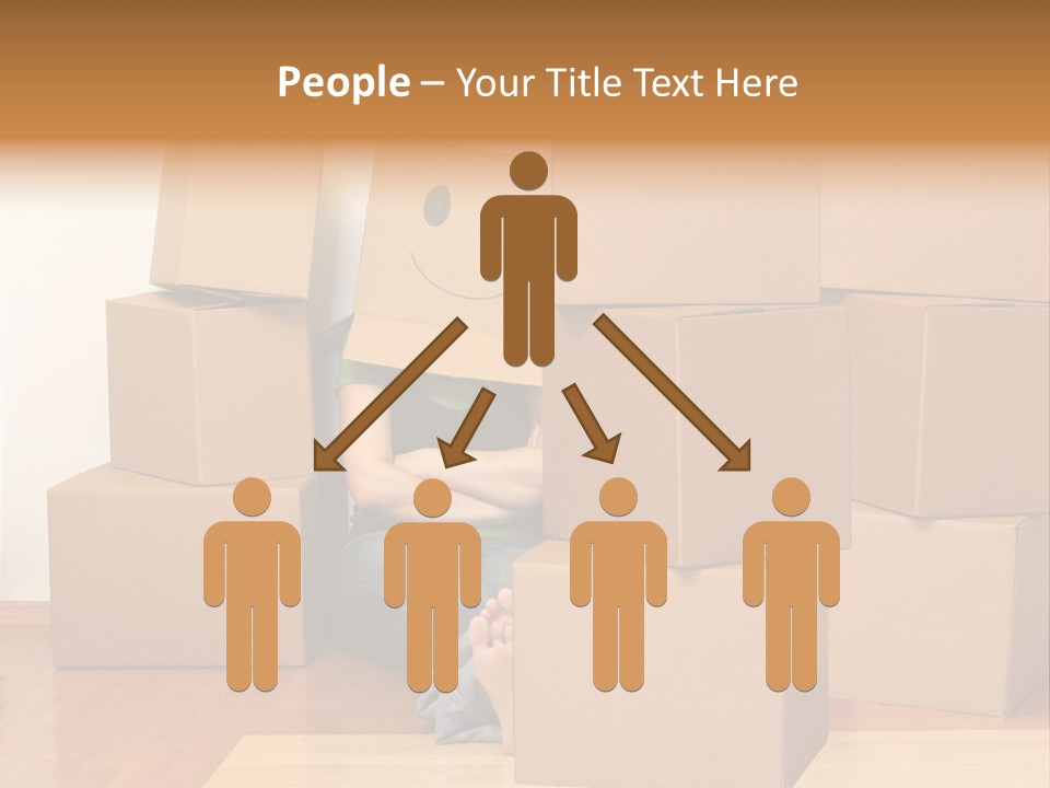 A Person Sitting On The Floor Surrounded By Boxes PowerPoint Template