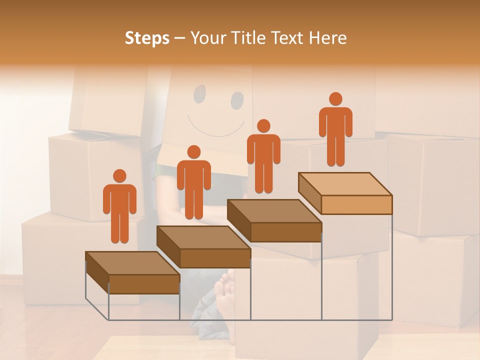 A Person Sitting On The Floor Surrounded By Boxes PowerPoint Template