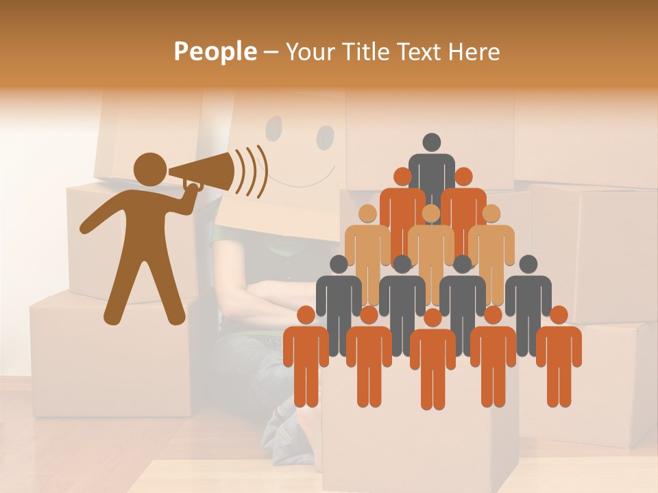 A Person Sitting On The Floor Surrounded By Boxes PowerPoint Template