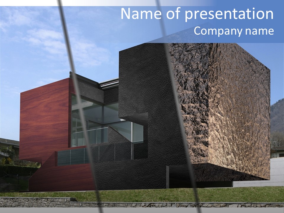 Window Sky Wall PowerPoint Template