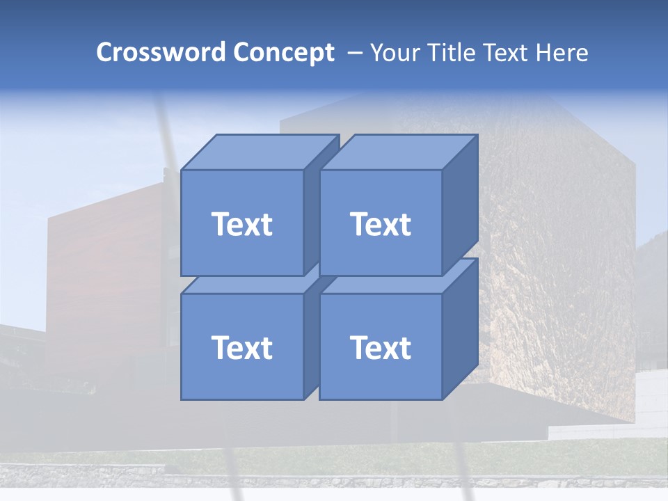 Window Sky Wall PowerPoint Template