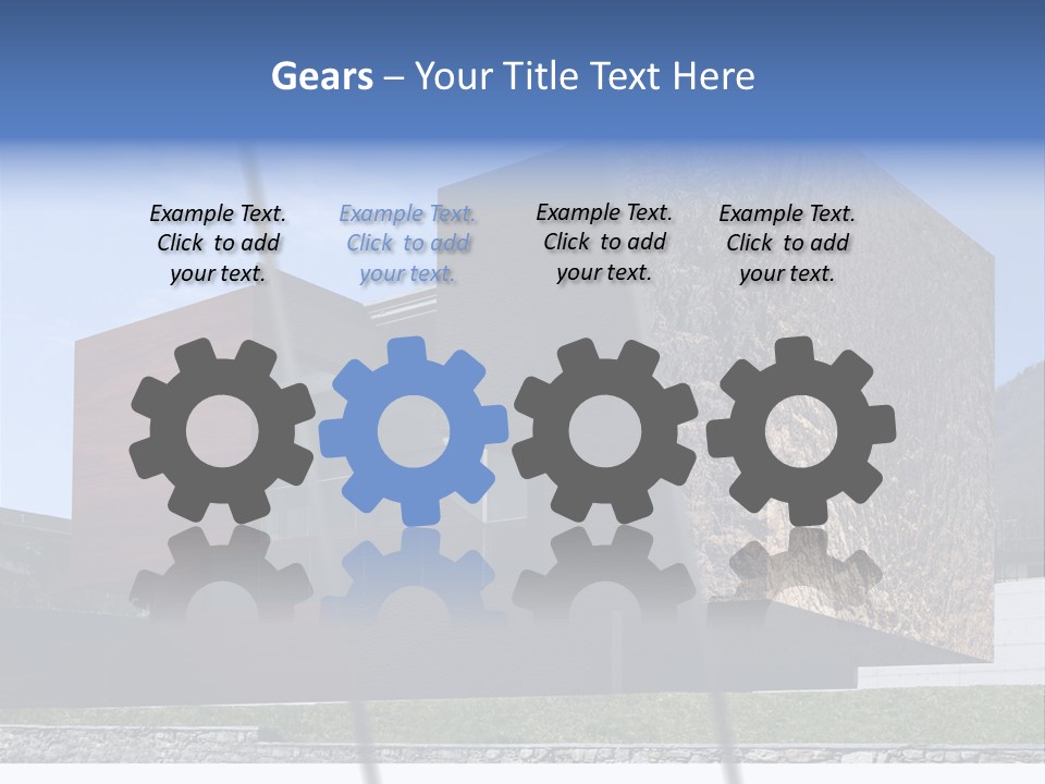 Window Sky Wall PowerPoint Template