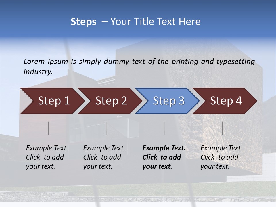 Window Sky Wall PowerPoint Template