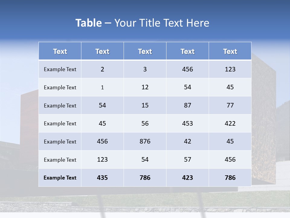 Window Sky Wall PowerPoint Template