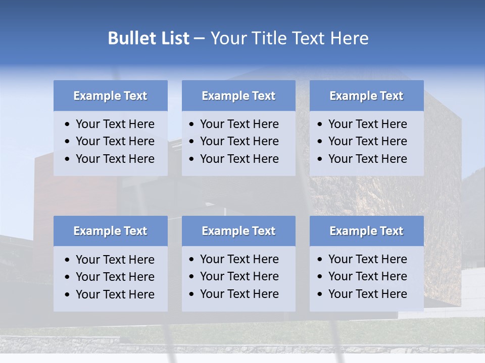 Window Sky Wall PowerPoint Template