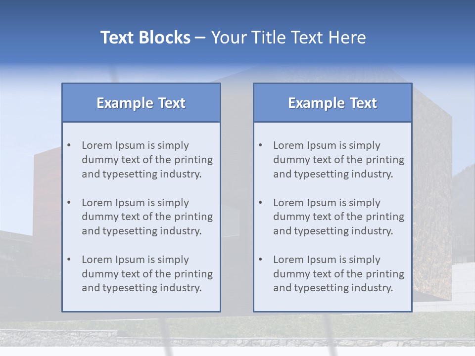 Window Sky Wall PowerPoint Template
