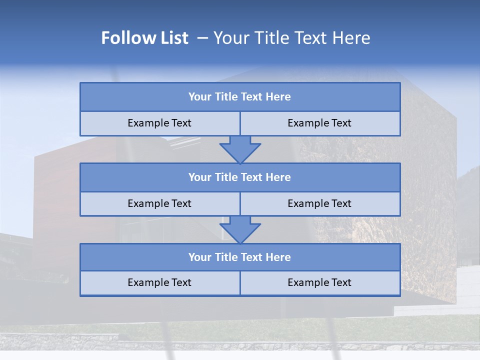 Window Sky Wall PowerPoint Template