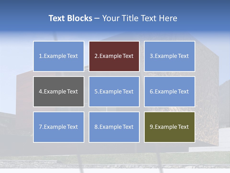 Window Sky Wall PowerPoint Template