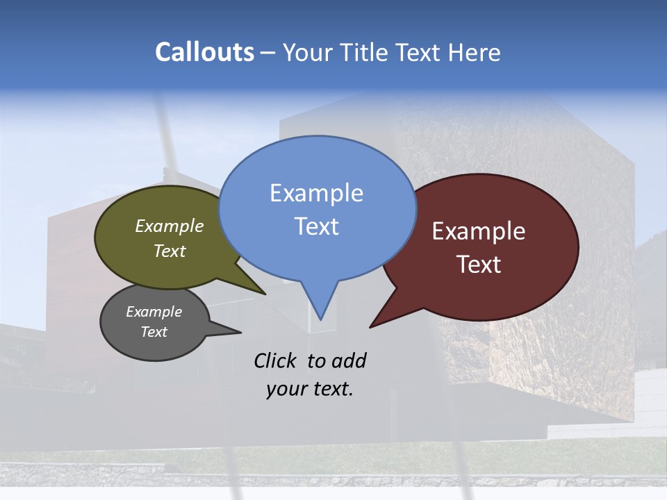 Window Sky Wall PowerPoint Template