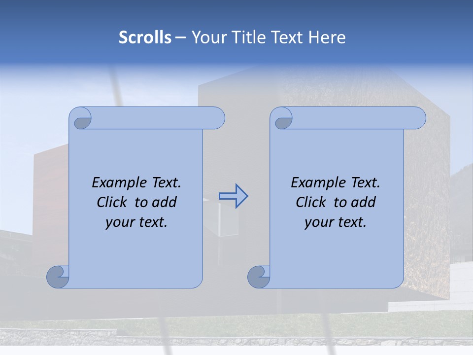 Window Sky Wall PowerPoint Template