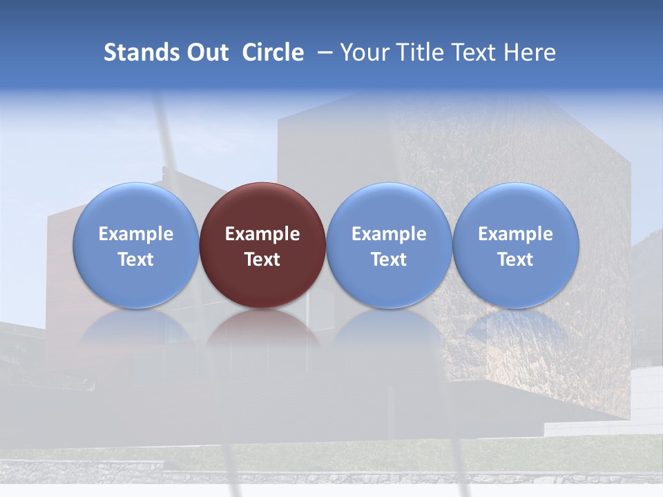 Window Sky Wall PowerPoint Template