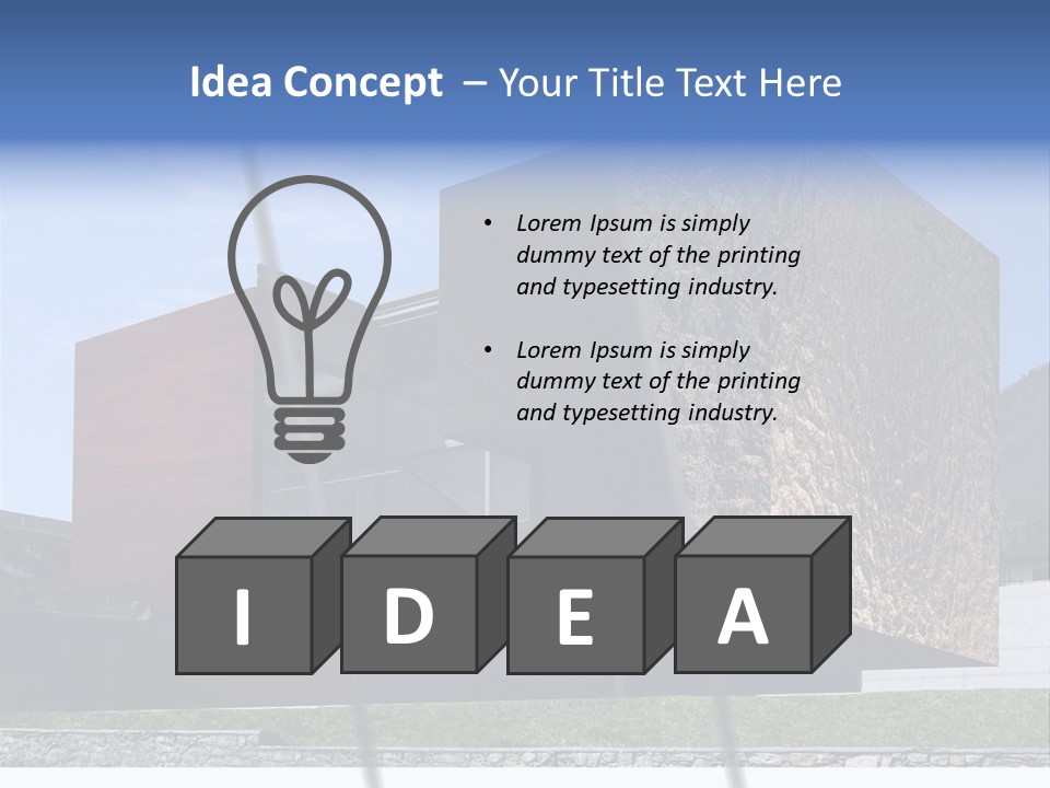 Window Sky Wall PowerPoint Template