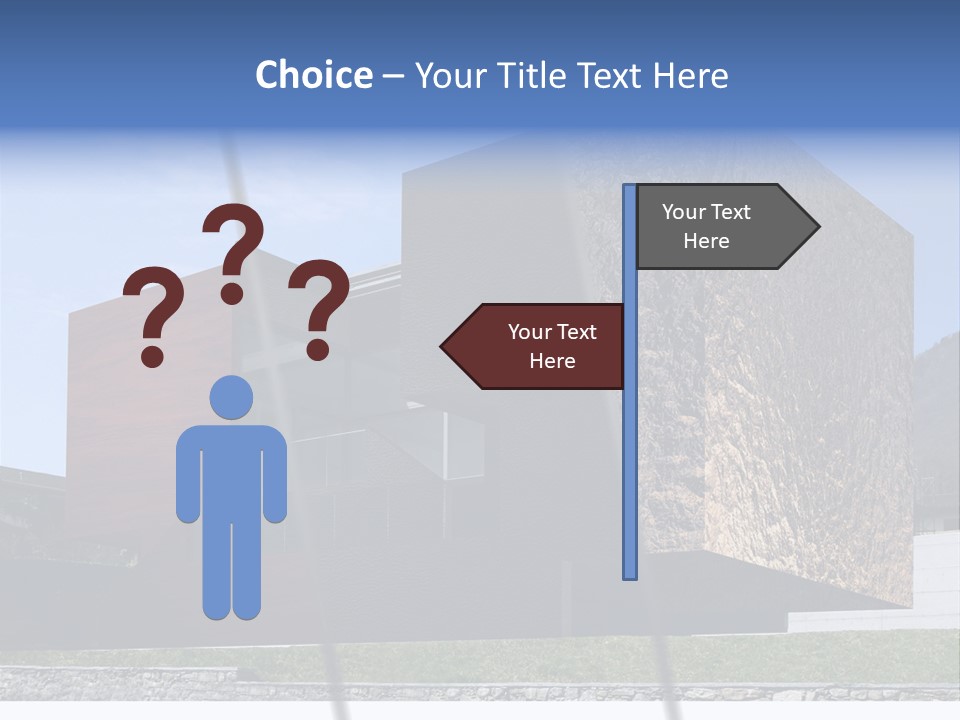 Window Sky Wall PowerPoint Template
