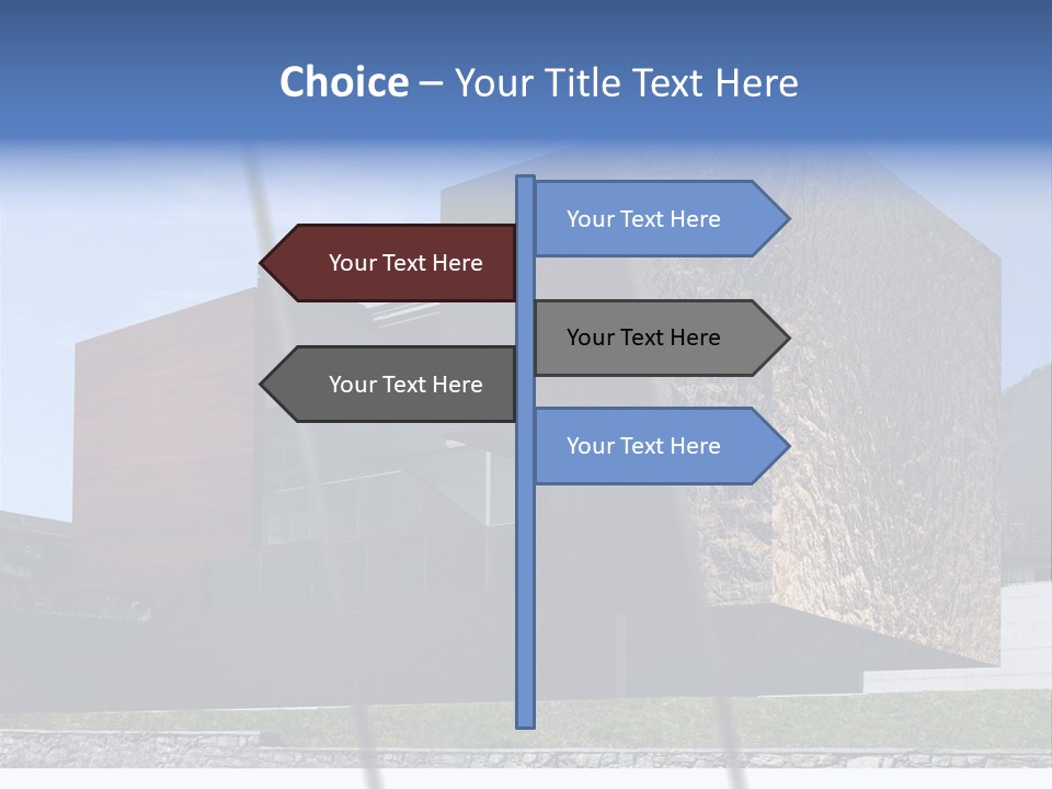 Window Sky Wall PowerPoint Template