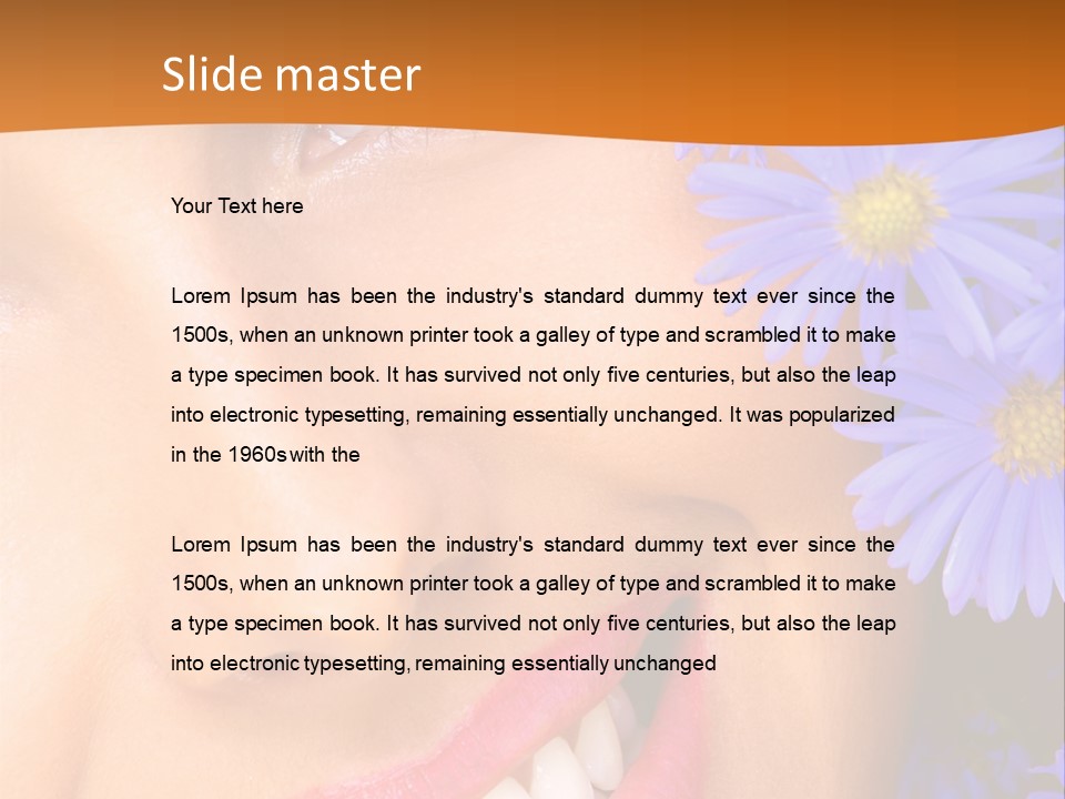 Beautiful Look Fashion PowerPoint Template