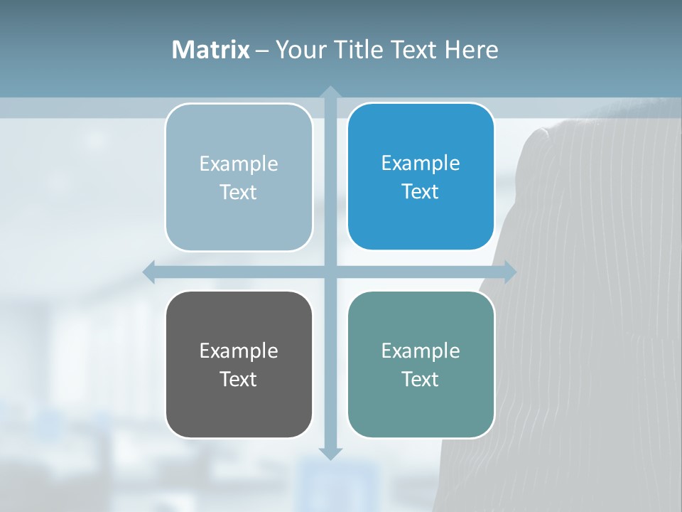 A Man In A Suit And Tie Standing In A Room PowerPoint Template