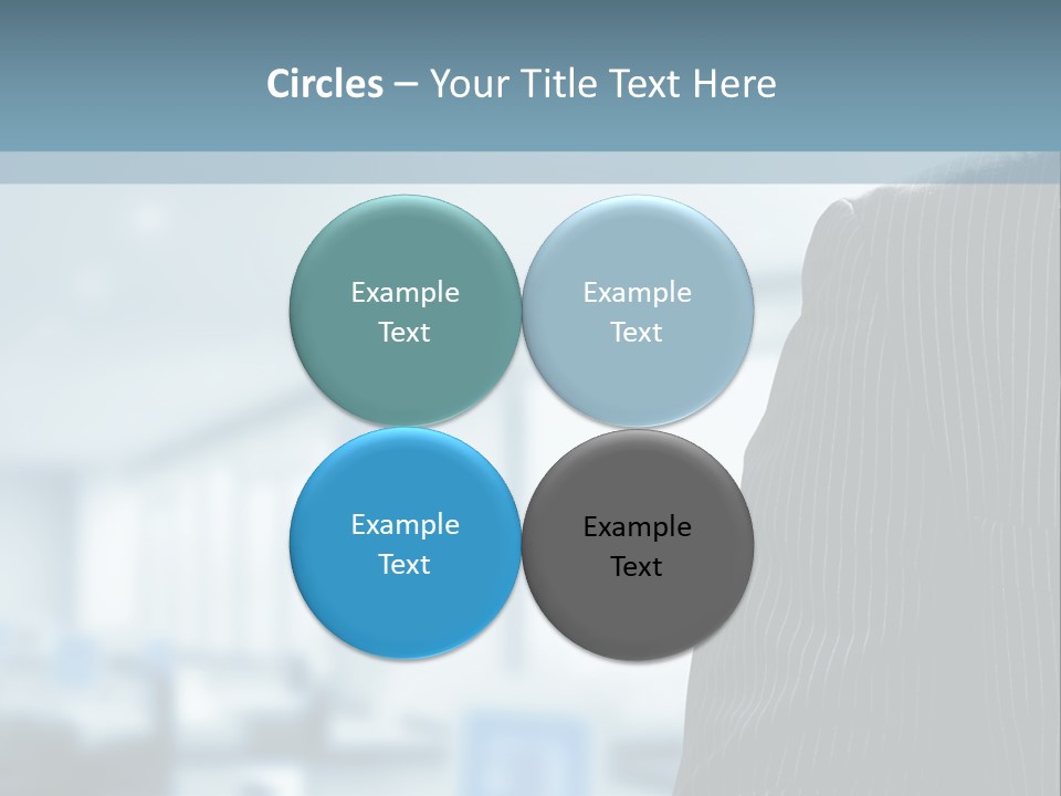 A Man In A Suit And Tie Standing In A Room PowerPoint Template
