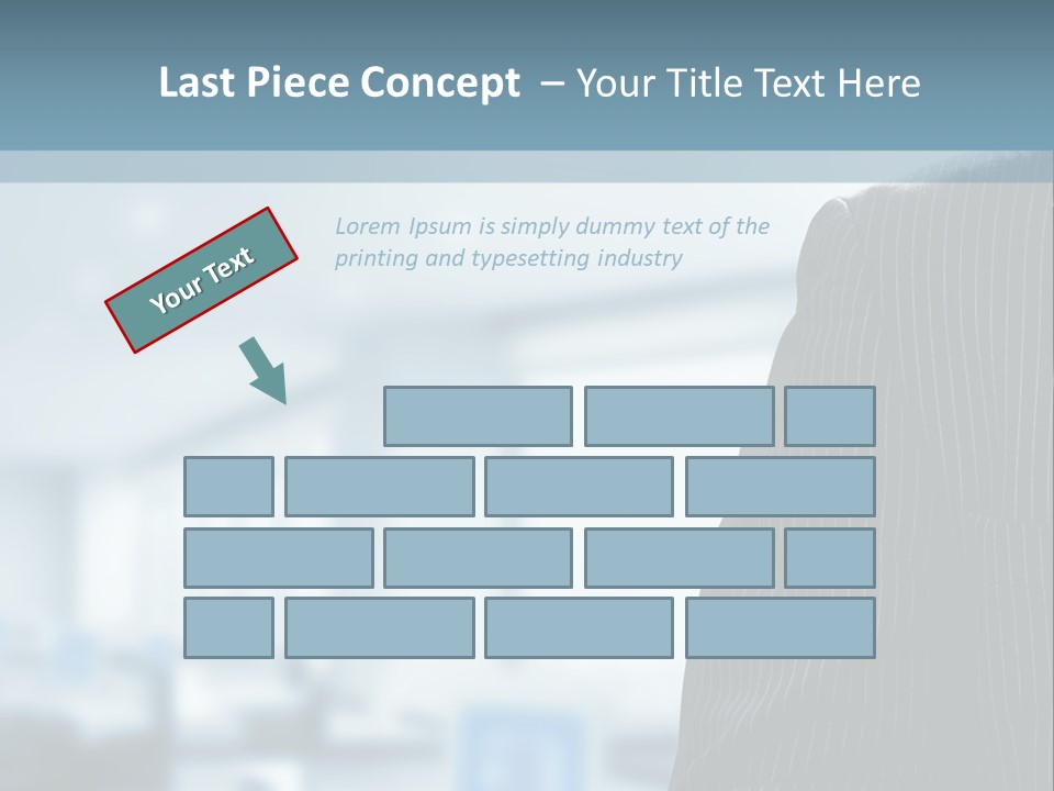 A Man In A Suit And Tie Standing In A Room PowerPoint Template