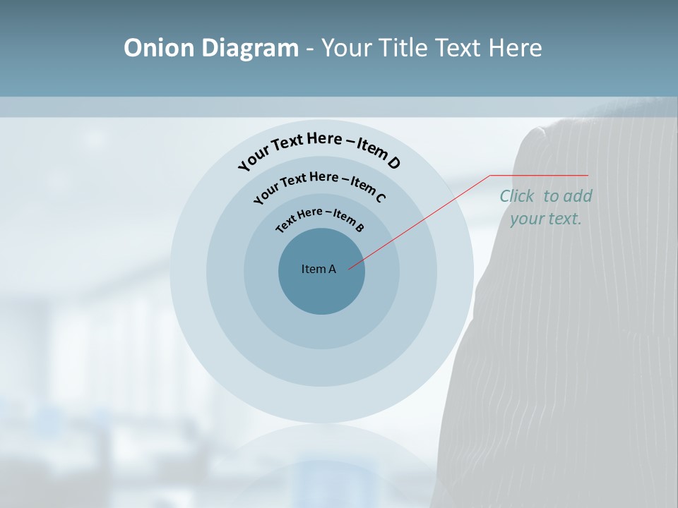 A Man In A Suit And Tie Standing In A Room PowerPoint Template