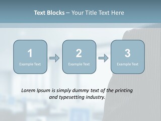 A Man In A Suit And Tie Standing In A Room PowerPoint Template