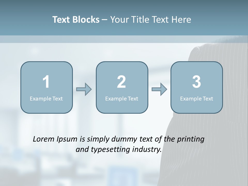 A Man In A Suit And Tie Standing In A Room PowerPoint Template