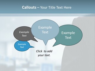 A Man In A Suit And Tie Standing In A Room PowerPoint Template
