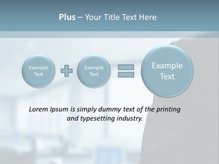 A Man In A Suit And Tie Standing In A Room PowerPoint Template