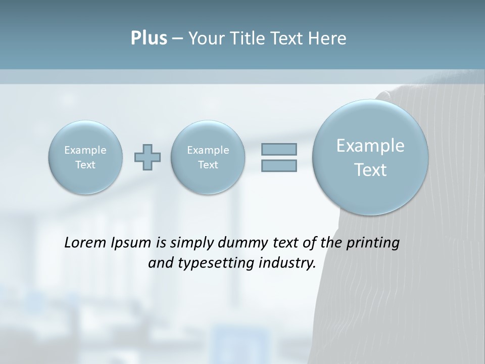 A Man In A Suit And Tie Standing In A Room PowerPoint Template