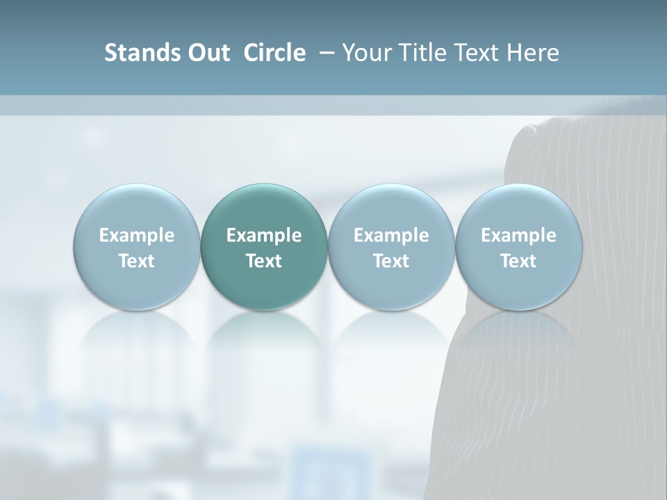 A Man In A Suit And Tie Standing In A Room PowerPoint Template