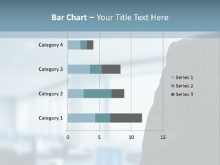 A Man In A Suit And Tie Standing In A Room PowerPoint Template