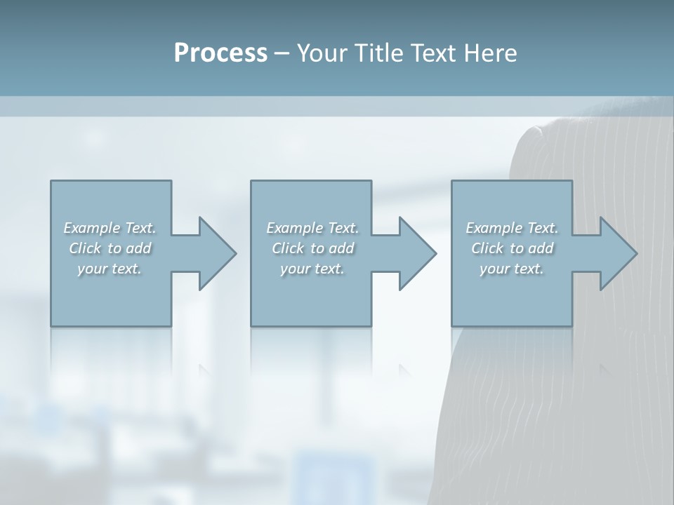 A Man In A Suit And Tie Standing In A Room PowerPoint Template