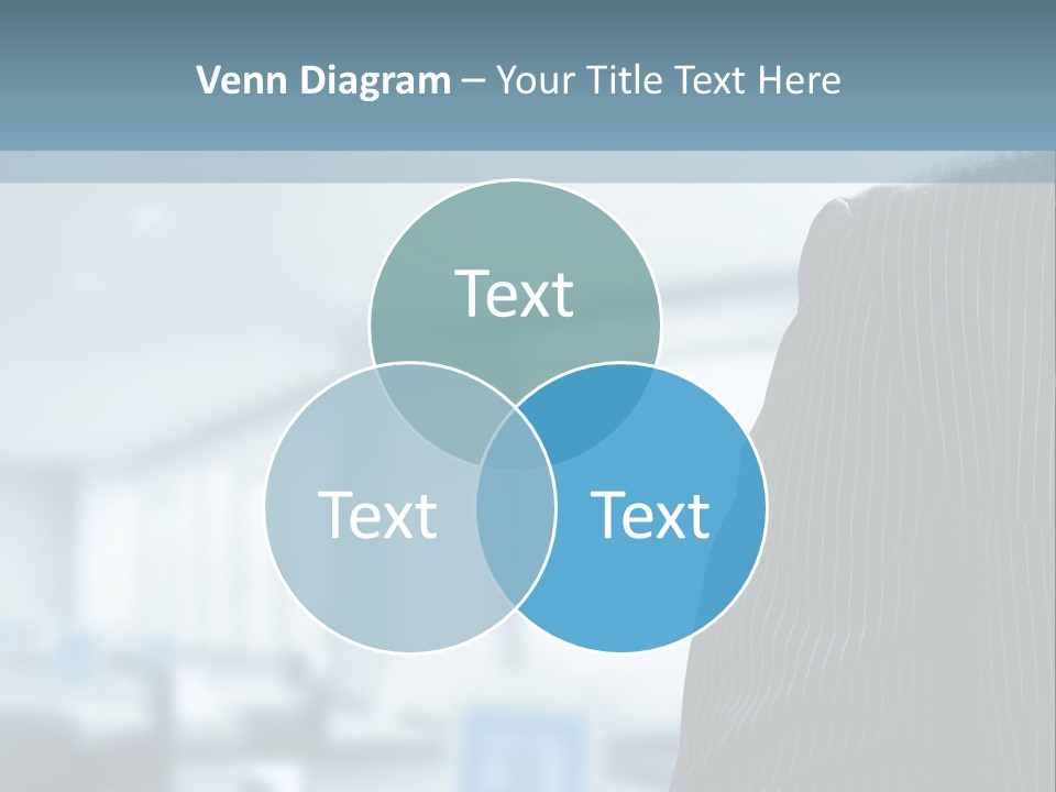 A Man In A Suit And Tie Standing In A Room PowerPoint Template