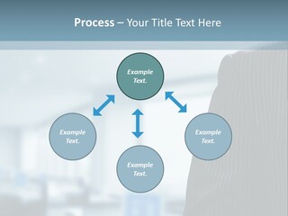 A Man In A Suit And Tie Standing In A Room PowerPoint Template