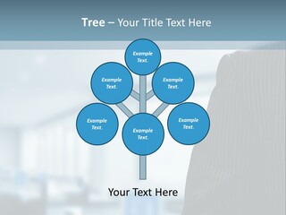 A Man In A Suit And Tie Standing In A Room PowerPoint Template