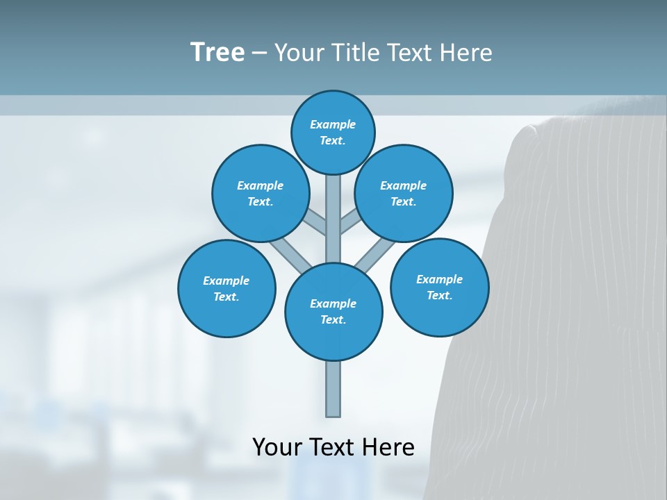 A Man In A Suit And Tie Standing In A Room PowerPoint Template