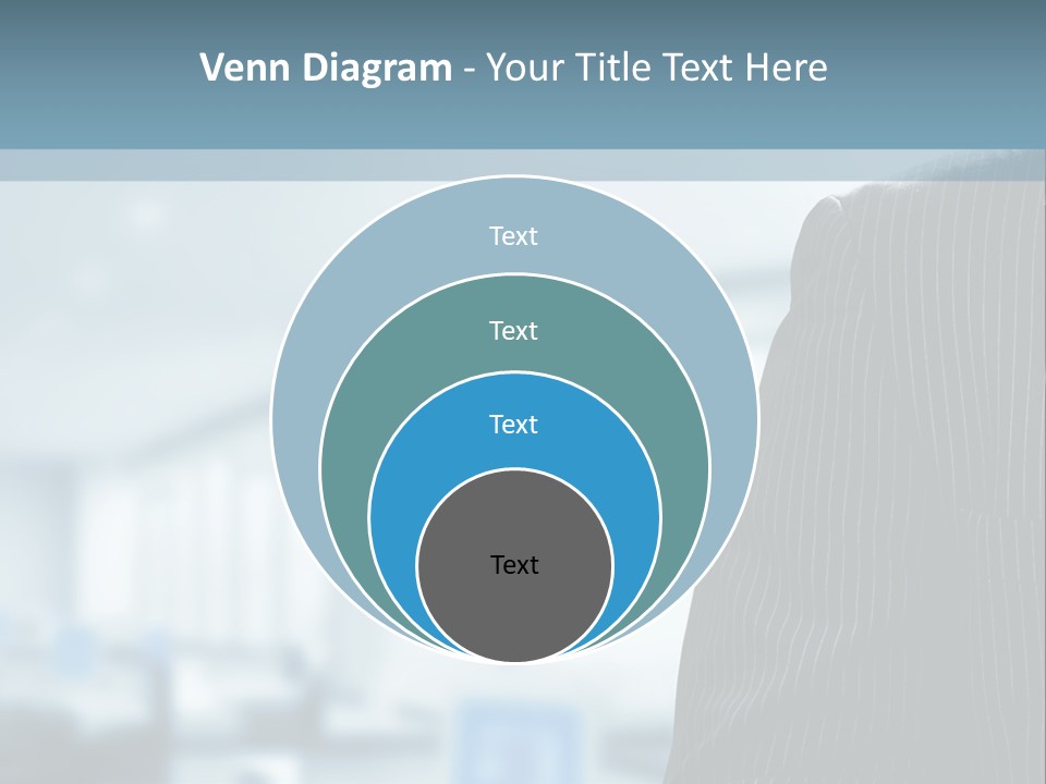 A Man In A Suit And Tie Standing In A Room PowerPoint Template